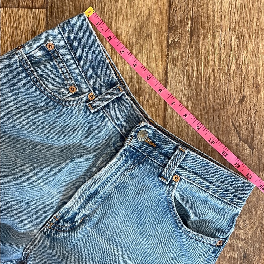 Vintage Old Navy Denim Blue Jeans Woman Size 8 Short - Picture 3 of 11